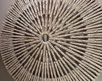Woven Rattan Sunburst Wall Art