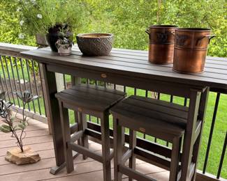 Highwood Lehigh 3-Piece Bar Height Balcony Set