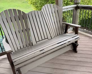 Polywood Adirondack Glider Loveseat