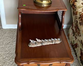 There are two of these end tables