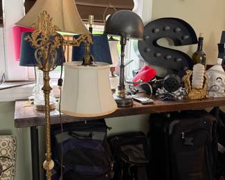 Lamps of all sizes and vintages