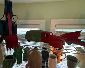 Tin trucks and cars