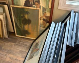 LOADS of art, ready to be hung!