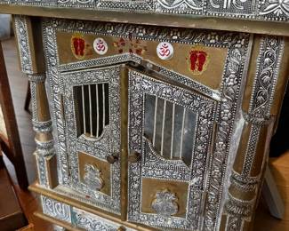 The craftmanship on this is FANTASTIC- East Indian motif cabinet