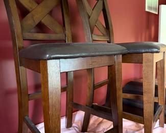 Barstool Height Dining Table with 8 barstool height chairs