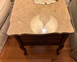 End table- marble top