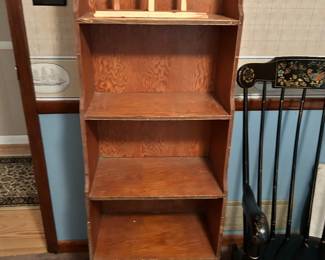 Wood shelves