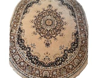 Oval Oriental Style Rug