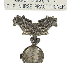 Brooch - Hangs Upside Down for Easy Reading