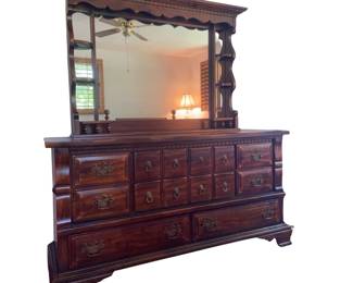 Drawer Dresser & Display Shelf Mirror