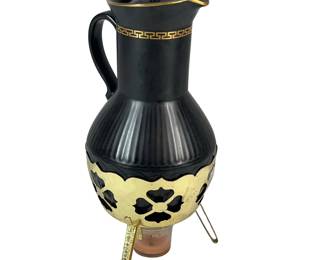 Greek Key Coffee Warmer Tea Carafe