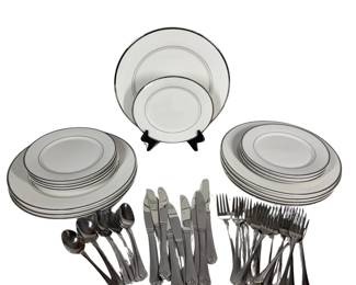 China Plates & SS Flatware