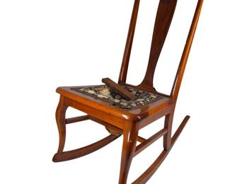 Cherry T-Back Sewing Rocker