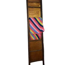 Wooden Ladder for Quilt Afghan Display