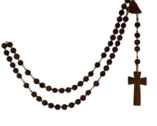 Oversize 3FT Wooden Rosary Crucifix Cross