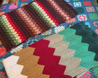 Afghans Crocheted Granny Square