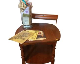 Wooden Table + Shelf