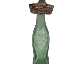 Vintage Star X Coca Cola Wall Bottle Opener Cast Metal COKE Bubble Glass