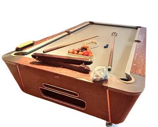 70s Coin-Op Bar Slate Pool Table
