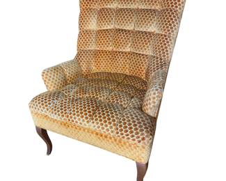 Hexagonal Pattern Slipper Chair