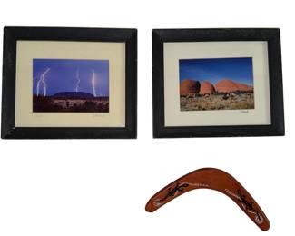 Framed Photos of Australia + Boomerang