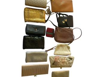 Vintage Handbags Clutch Satin Sequins