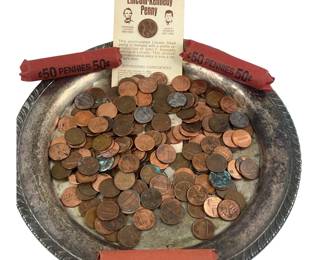 Bulk Pennies US Unsorted 3 Rolls