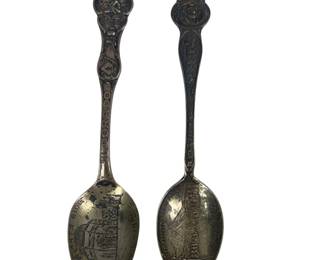 Sterling Silver Souvenir Spoons 1915