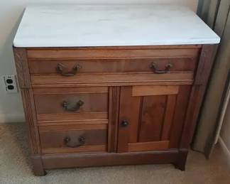 Antique Marble Top Washstand