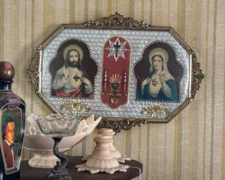 Antique Catholic shadowbox from Italy