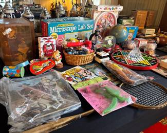 Vintage toys incl. marbles