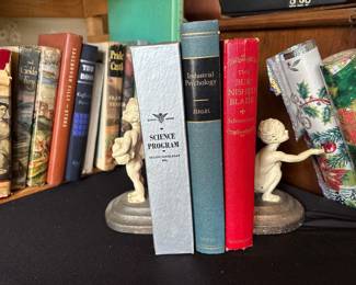 Brass bookend set