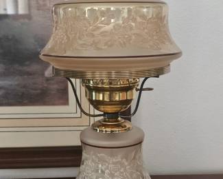 Vintage Hurricane Lamp.