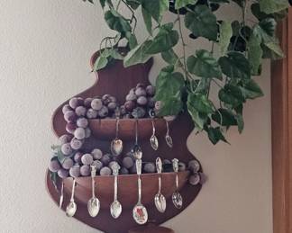 Unique spoon holder with spoons.