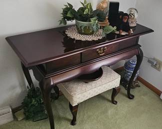 Queen Anne style furniture throughout house.