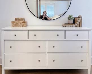 Crate & Barrel Mason White 7-Drawer Dresser