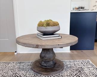Carolina Reclaimed Pine Round Coffee Table by Kosas Home