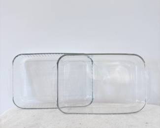 Pyrex Clear Glass Baking Dishes 