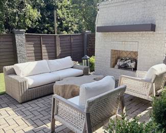 Frontgate Outdoor Furniture Set -> This item is available for pre-sale on our website: https://www.pureandsimplecarolinas.com/shop