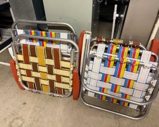 Vtg Folding Chairs 