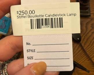 Stiffel Bouillotte Candlestick Lamp 
