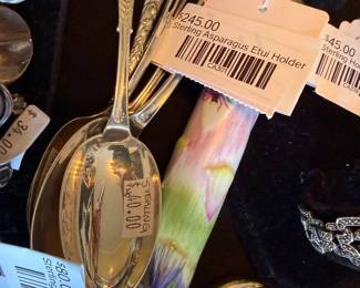 Sterling Asparagus Etui Holder