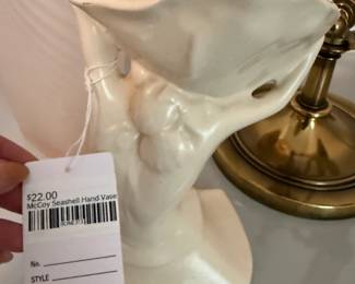 McCoy Seashell Hand Vase