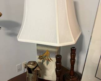 Candlestick Holders, Table Lamp 