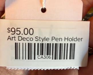 Art Deco Style Pen Holder