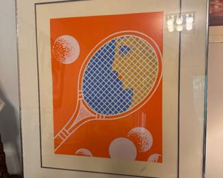 Erte "Tennis" Signed Serigraph