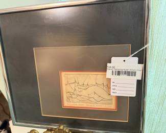 Signed "Reclining Nude" Artist Proof 