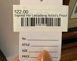 Signed Hoi Lebadang Artist's Proof