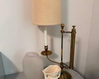 McCoy Seashell Hand Vase, Table Lamp