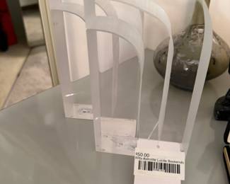 Ritts Astrolite Lucite Bookends 
